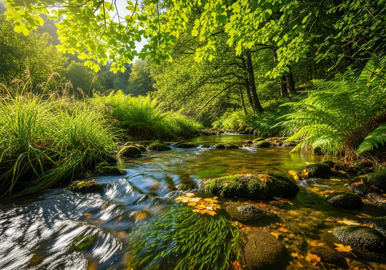 Clean water flowing representing safe biodegradable cleaning products that protect the environment